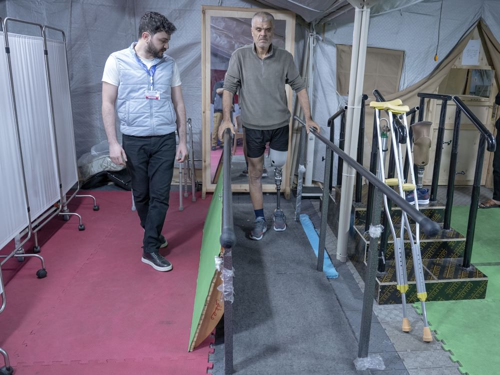 UAE floating hospital fits prosthetic limbs for 51 Palestinian patients