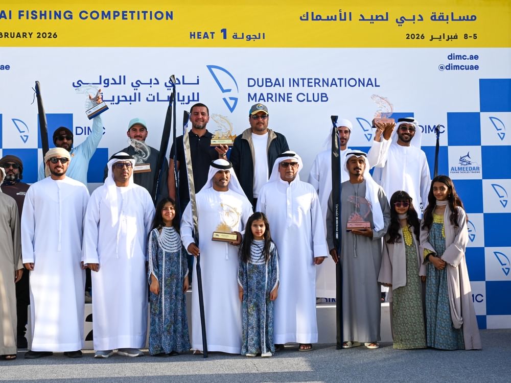 "دبي البحري" يختتم الجولة الأولى من بطولة صيد الأسماك