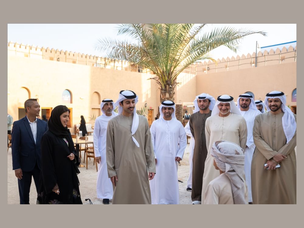 Yas bin Hamdan bin Zayed opens Al Ghadeer Emirati Crafts Project Pavilion at Liwa International Festival