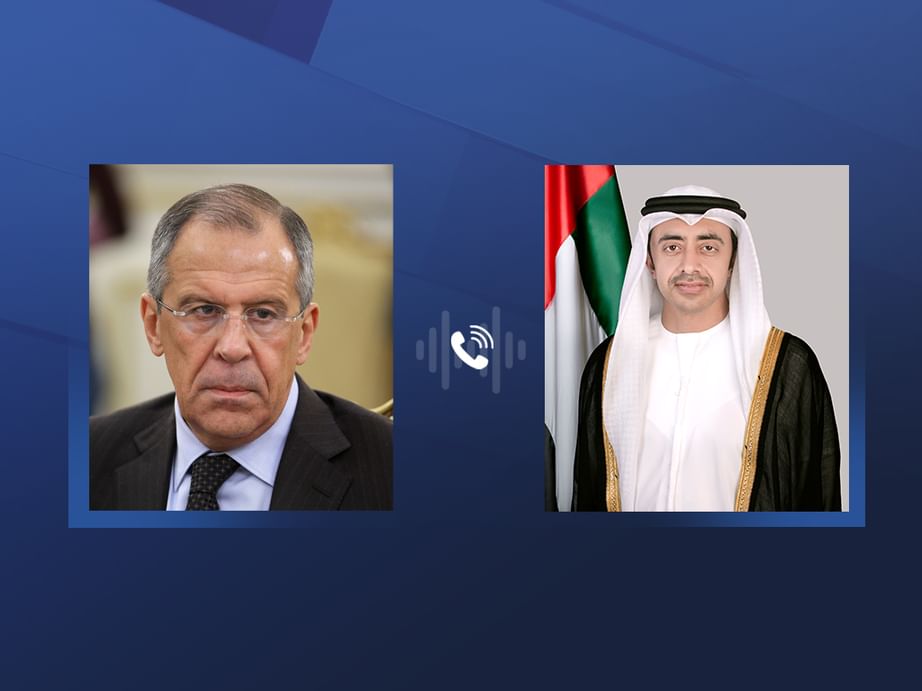 Abdullah bin Zayed discute situação na Síria com chanceler da Rússia