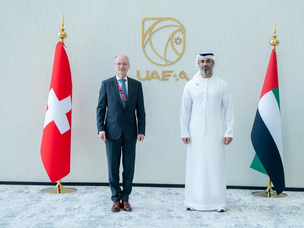 رئيس جهاز الإمارات للمحاسبة يستقبل مسؤولين دوليين على هامش "مؤتمر منع الجريمة والعدالة الجنائية"