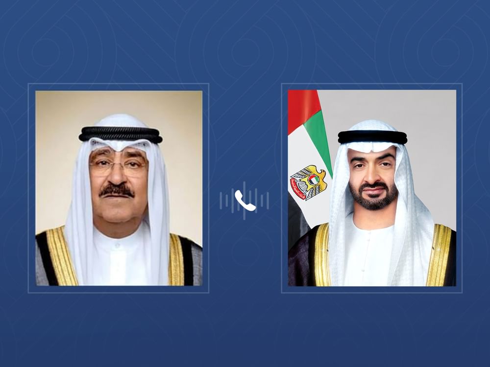 Le Président des Émirats arabes unis et l’Émir du Koweït échangent leurs vœux à l’occasion de l’Aïd Al-Adha lors d’un entretien téléphonique
