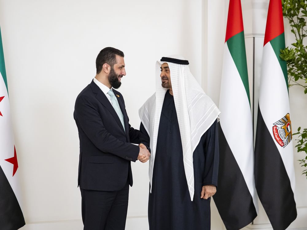 رئيس الدولة يستقبل الرئيس السوري