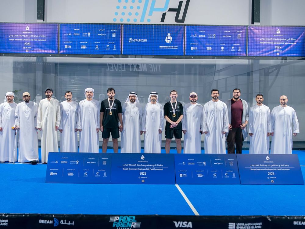 سالم بن عبد الرحمن القاسمي يتوج مجموعة بيئة ببطولة البادل تنس الرمضانية للرجال