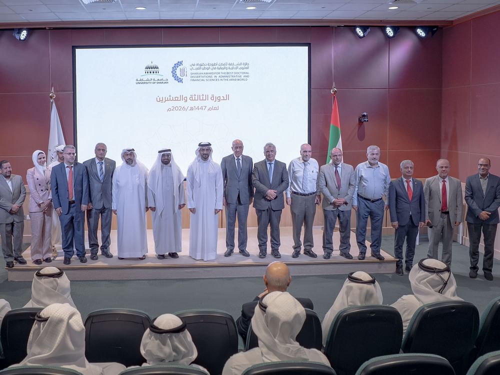 Sultan bin Ahmed honours Sharjah's doctoral dissertation winners