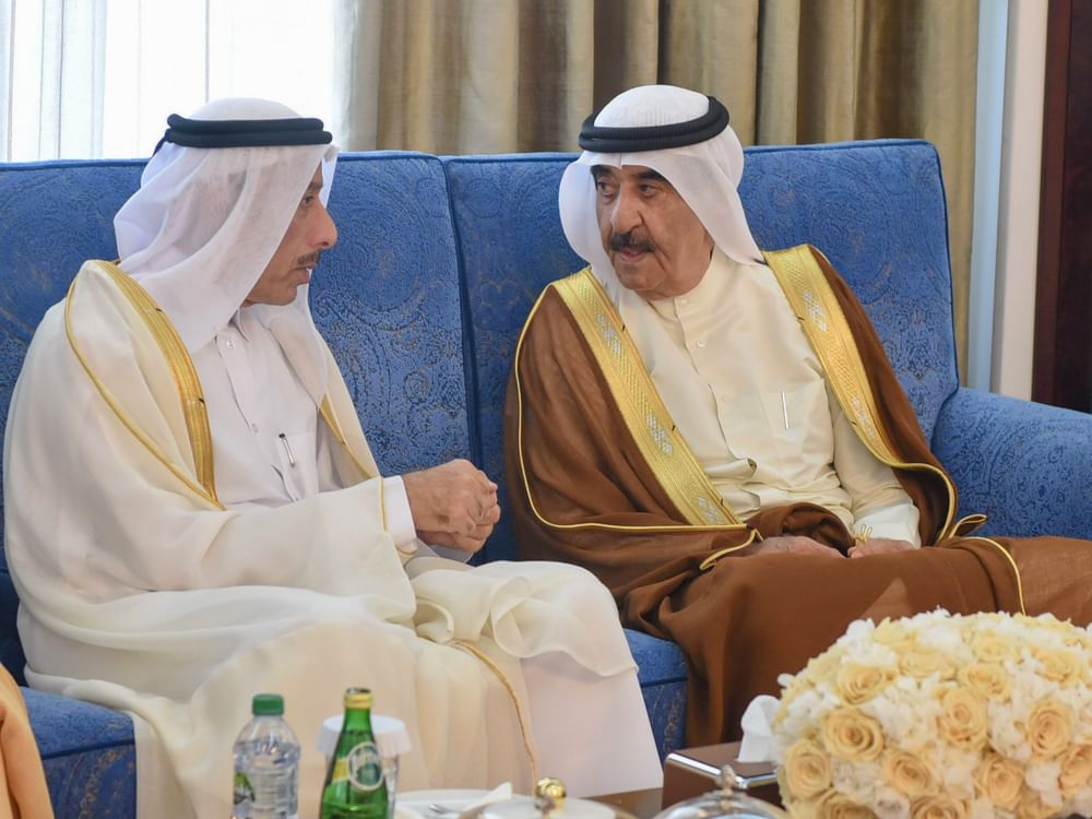 UAQ Ruler receives Ambassador of Qatar