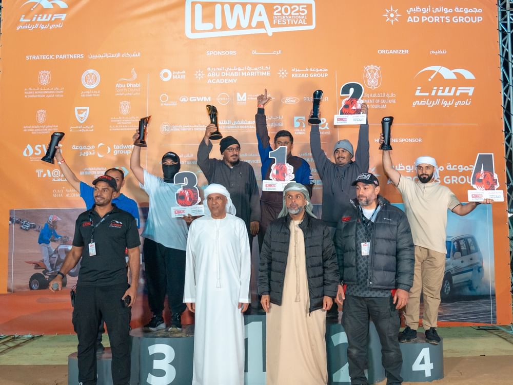 المشوح يحرز المركز الأول في " البيرن آوت" في مهرجان ليوا 