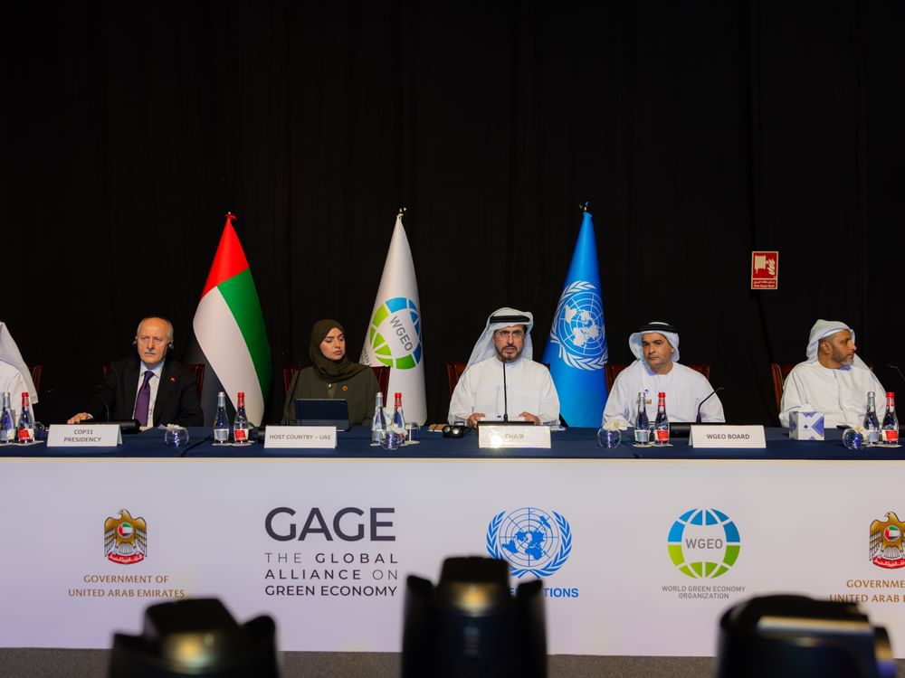 رئيس المنظمة العالمية للاقتصاد الأخضر يفتتح طاولة وزارية لحشد الاستثمارات الخضراء