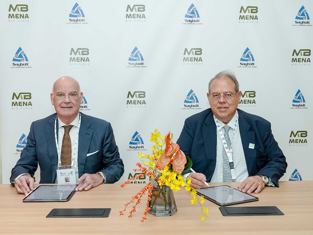 MENA Biofuels et Saybolt établiront à Fujairah le premier laboratoire indépendant des Émirats dédié aux tests et à la certification du carburant d’aviation durable (SAF)