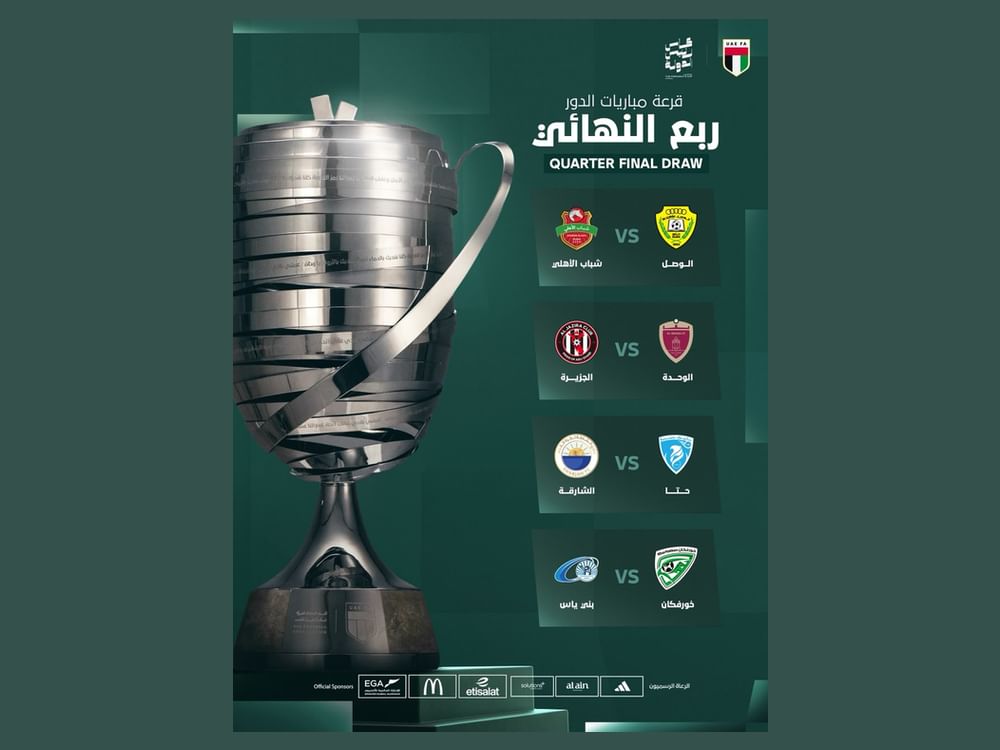 مواجهات قوية في ربع نهائي كأس رئيس الدولة لكرة القدم