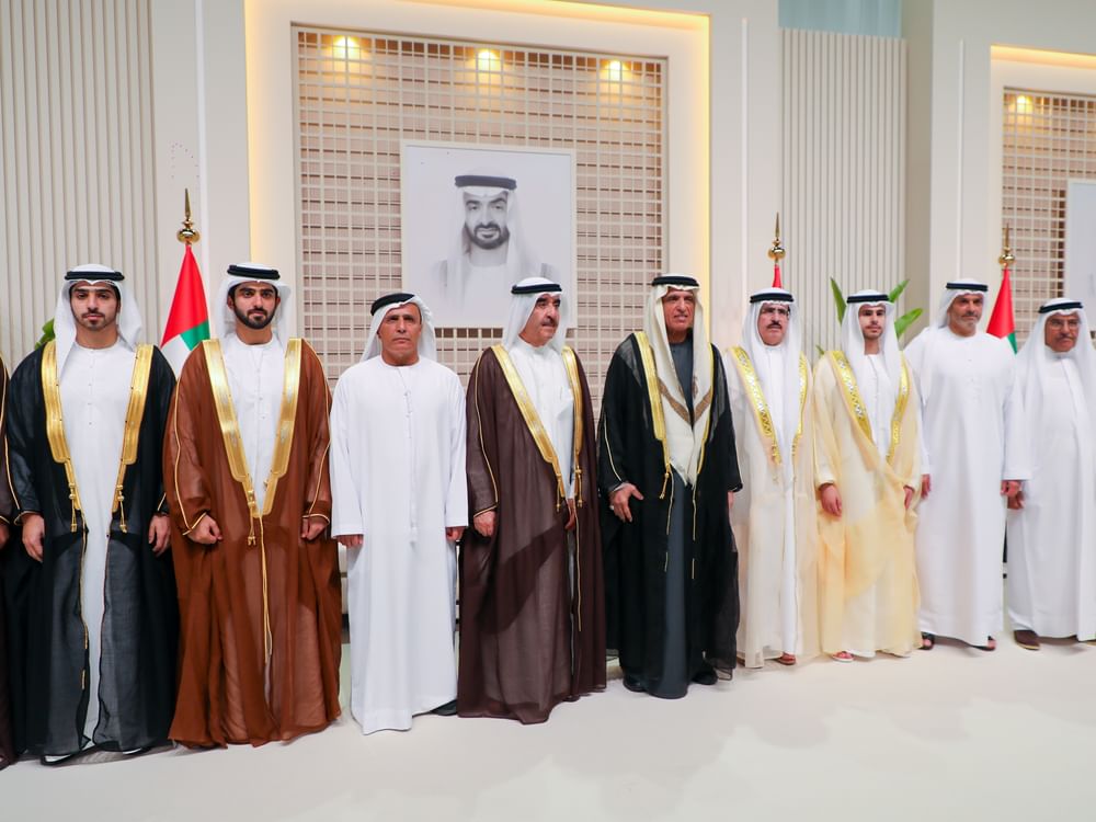 سعود بن راشد وسعود بن صقر يحضران أفراح الطاير والمهيري