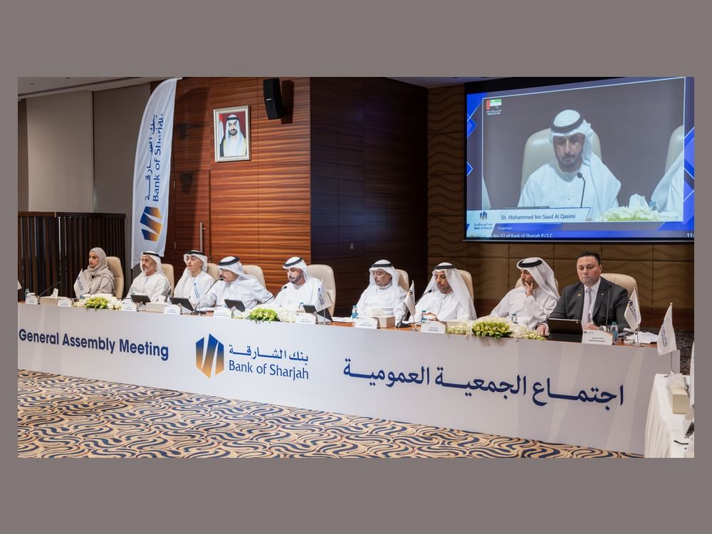 Bank of Sharjah AGM approves 6.5% dividend as net profit soars 89% in 2025