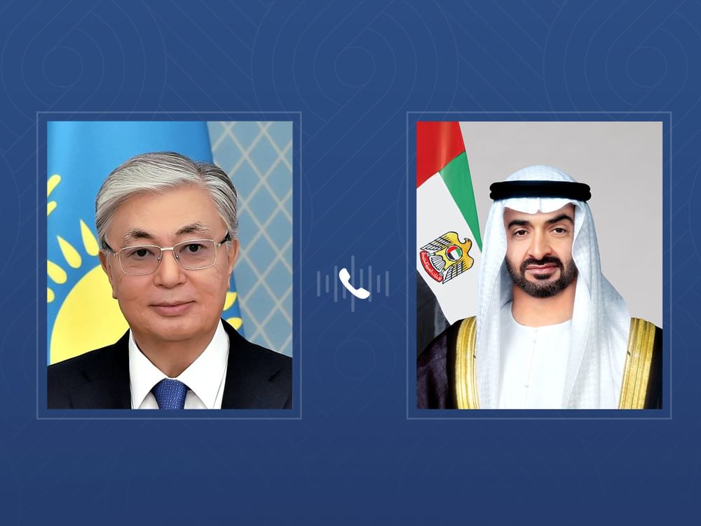 President of Kazakhstan reaffirms solidarity with the UAE following Iranian attacks during call with UAE President