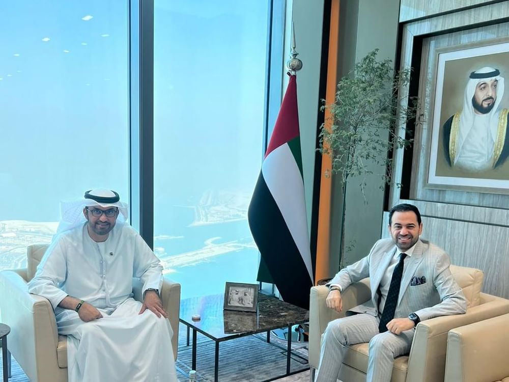 COP28 President-Designate and Secretary-General of Muslim Council of Elders discuss upcoming Religious Leaders Summit and COP28 Faith Pavilion