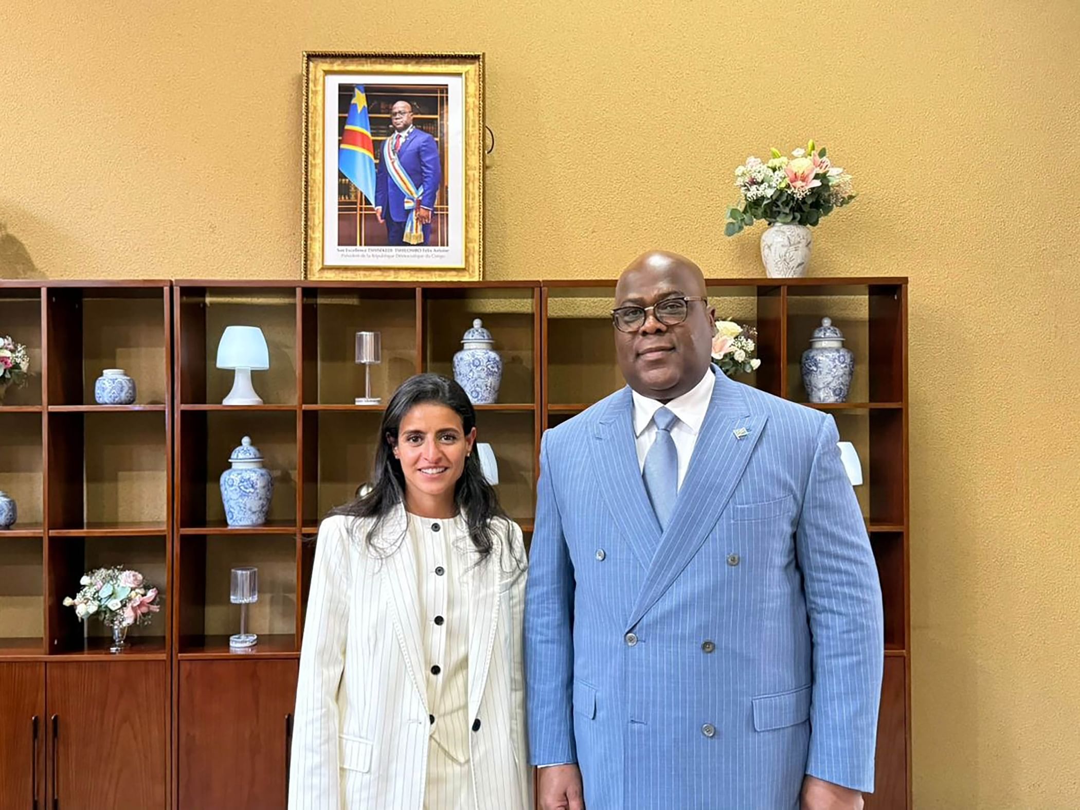 Shaikha Al Nowais meets with President of Congo in Kinshasa