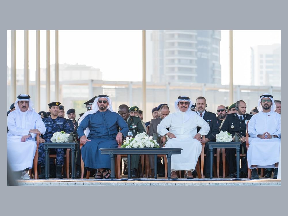 Saif bin Zayed, Bahraini Interior Minister witness closing of ISALEX 3.0 Exercise