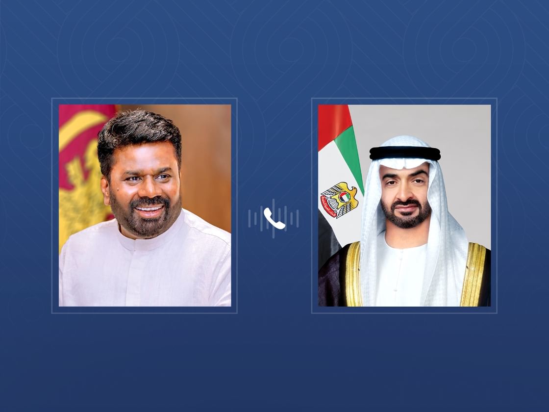 El presidente de Sri Lanka condena los ataques iraníes en una llamada con el presidente de Emiratos