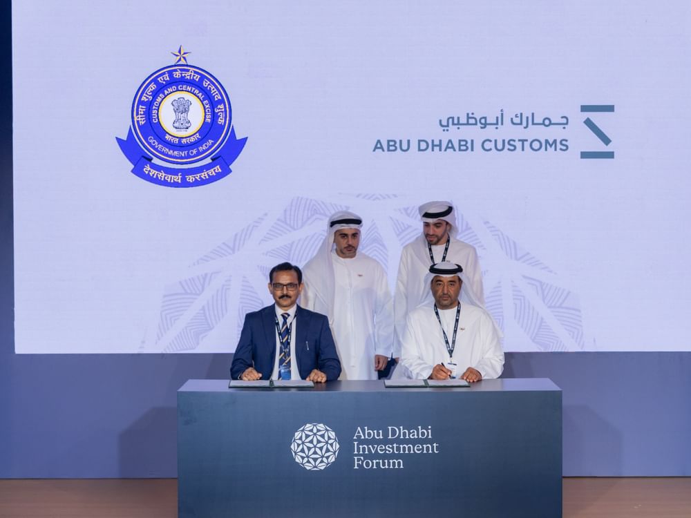 Abu Dhabi Customs, India’s Central Board of Indirect Taxes and Customs sign statement of cooperation