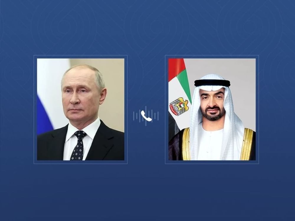 صدر عزت مآب شیخ محمد بن اور روسی صدر پیوٹن کے درمیان اسٹریٹجک شراکت داری مضبوط بنانے پر تبادلۂ خیال