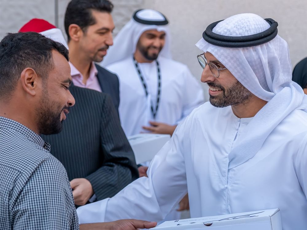 بيت العائلة الإبراهيمية يوزع وجبات إفطار بجزيرة السعديات