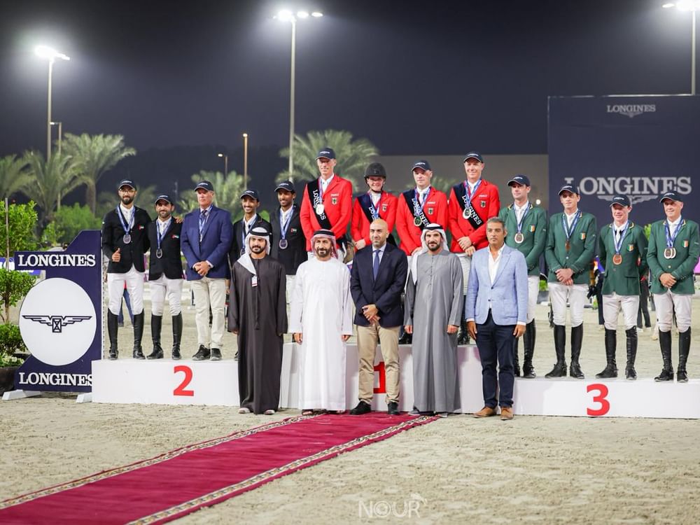 الفريق الألماني بطلاً  لكأس الأمم لقفز الحواجز بالشارقة