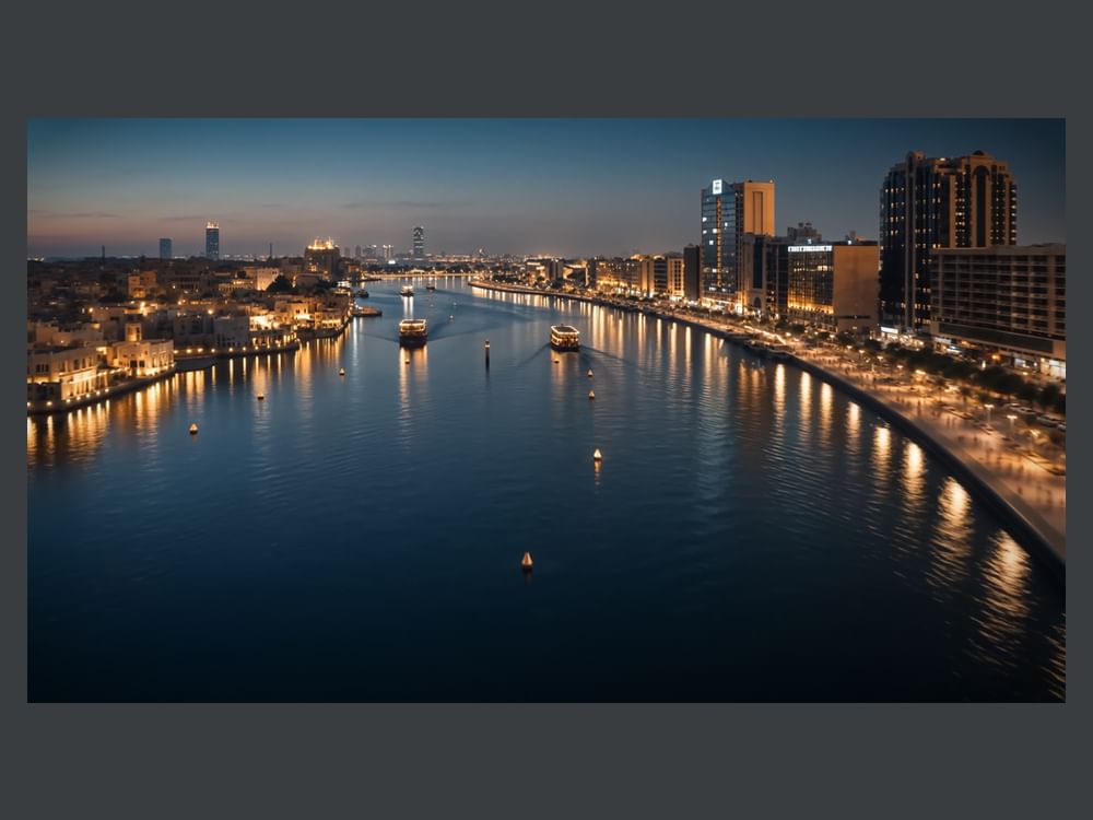 بتوجيهات حمدان بن محمد.. بلدية دبي تبدأ تنفيذ مشروع "إضاءات خور دبي" لتحويل الخور إلى وجهة ليلية عالمية 