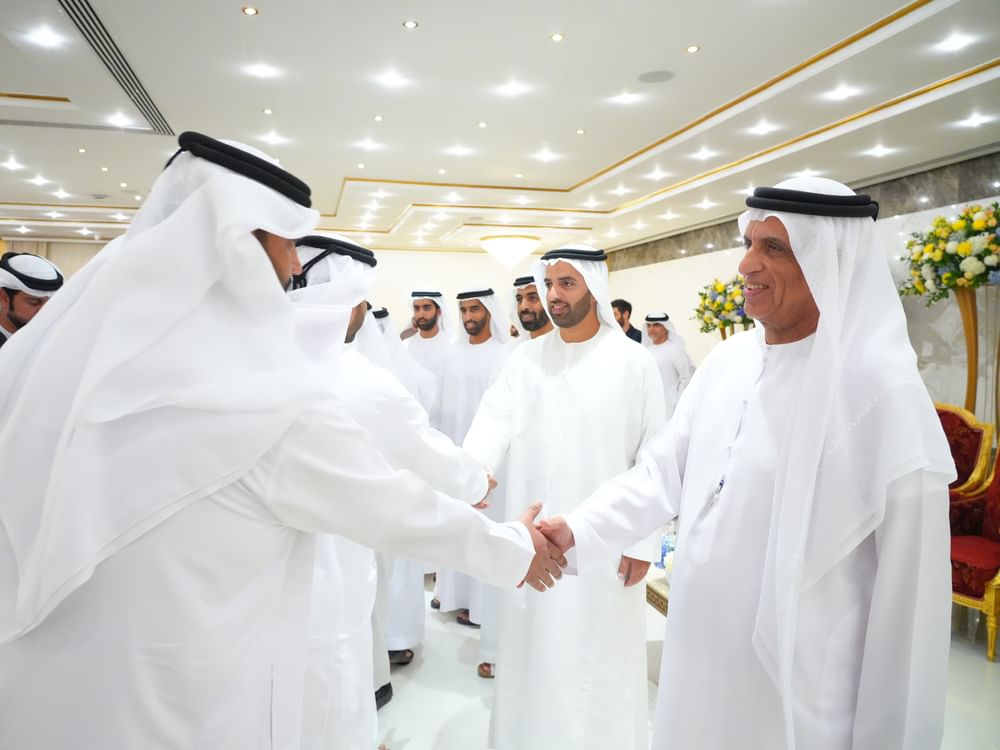 سعود بن صقر يستقبل المهنئين بحلول شهر رمضان المبارك