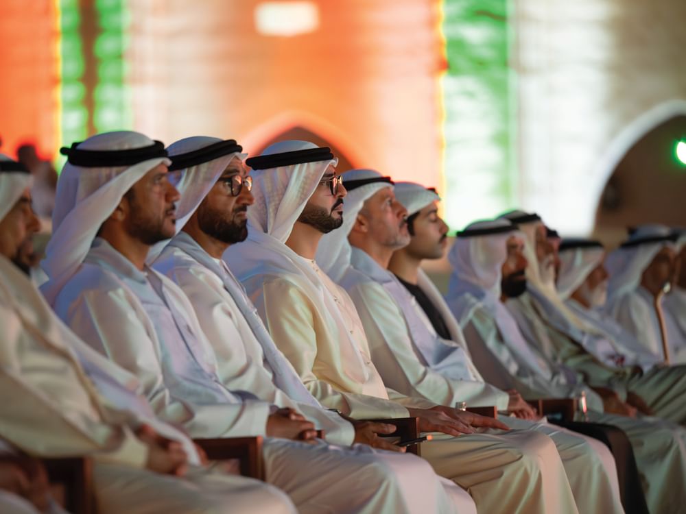 Sultan bin Hamdan bin Zayed, Yas bin Hamdan bin Zayed attend Eid Al Etihad celebration at Al Dhafra Fort