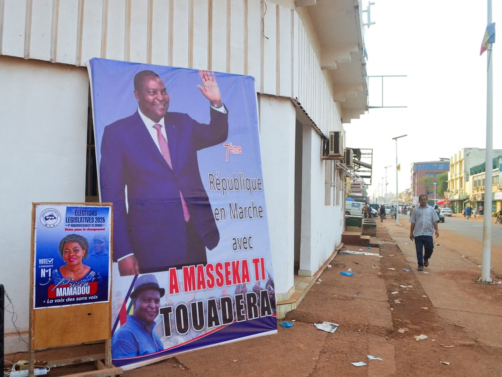 Central African Republic President wins third term