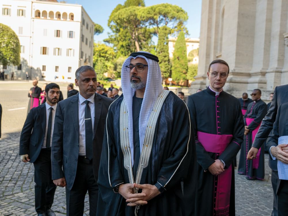 Crown Prince of Abu Dhabi attends funeral of Pope Francis in Rome