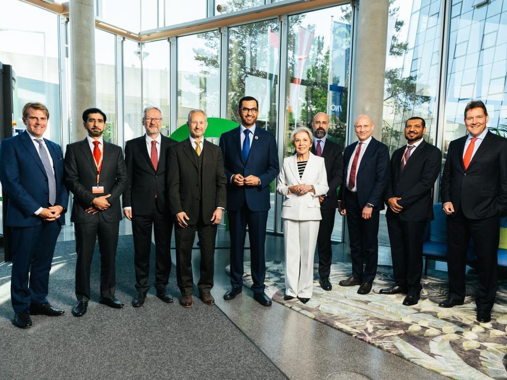 Dr. Sultan Al Jaber visits OMV headquarters in Austria to advance strategic energy partnership