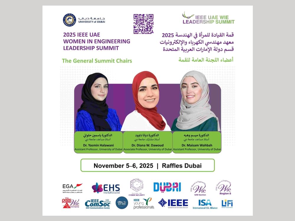 Dubai to host 2025 IEEE UAE Women in Engineering Leadership Summit next Wednesday