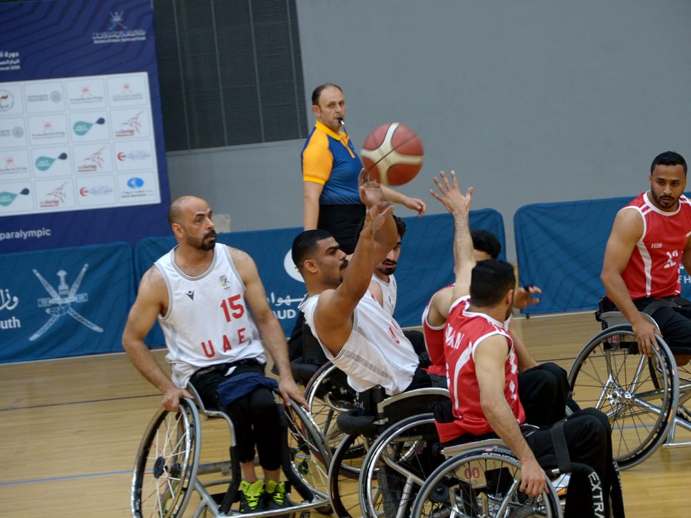 منتخب السلة على الكراسي المتحركة يفوز على عمان في افتتاح ألعاب "غرب آسيا البارالمبية"