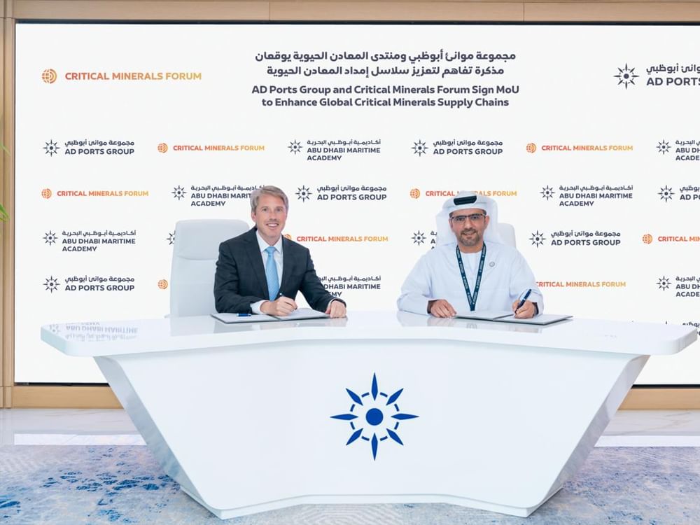 AD Ports Group signs MoU with Critical Minerals Forum to strengthen global supply chains