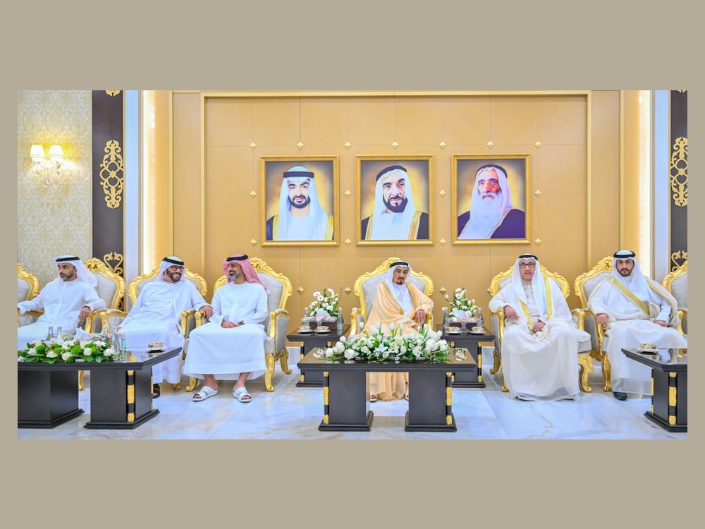 Ajman Ruler, Crown Prince receive Eid greetings from top officials, Consul-General of Kuwait