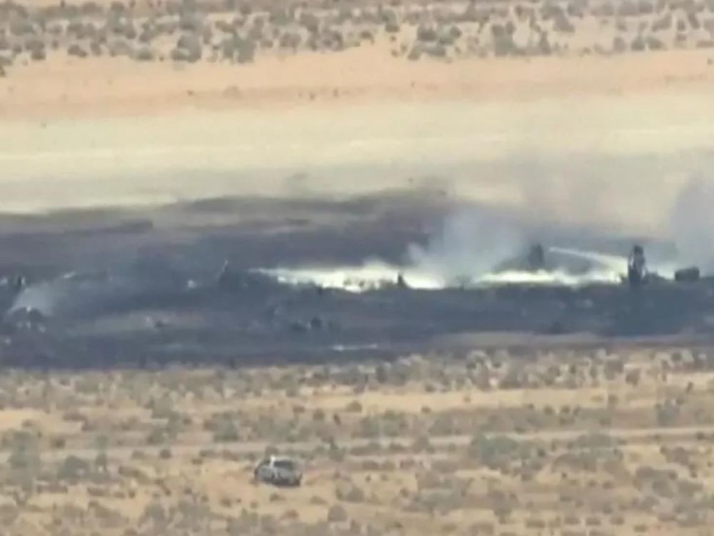 Eight people dead after US Air Force B-52 bomber crashes in California