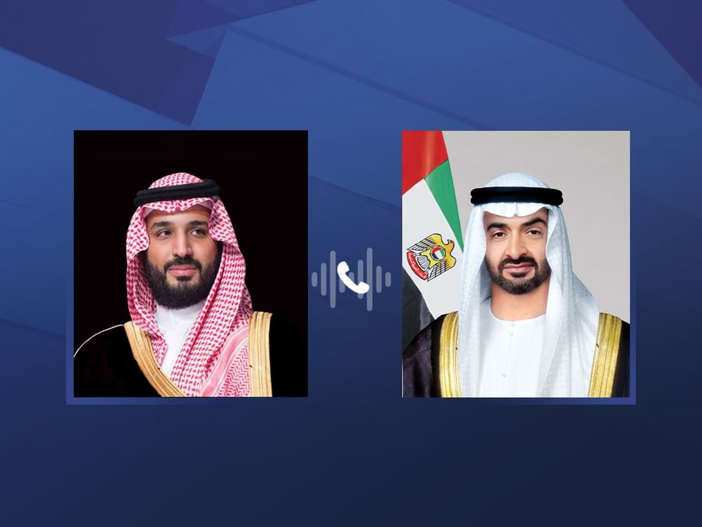 Presidente de Emiratos Árabes Unidos y el príncipe heredero saudí analizan los desarrollos regionales