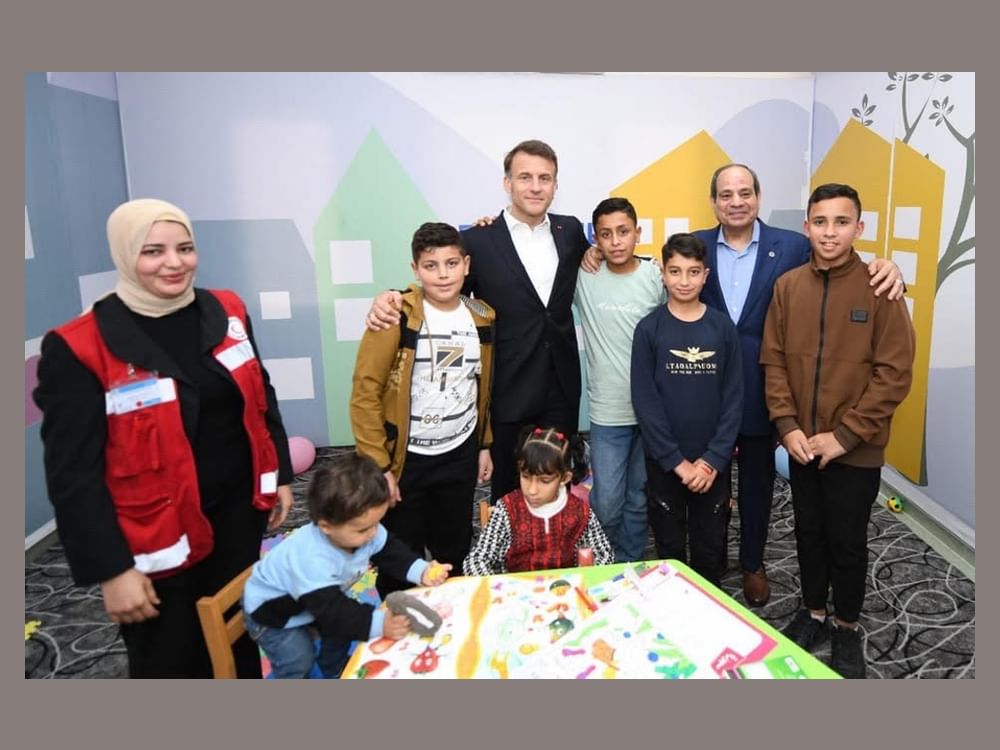 Egyptian, French presidents reaffirm rejection of Palestinians displacement
