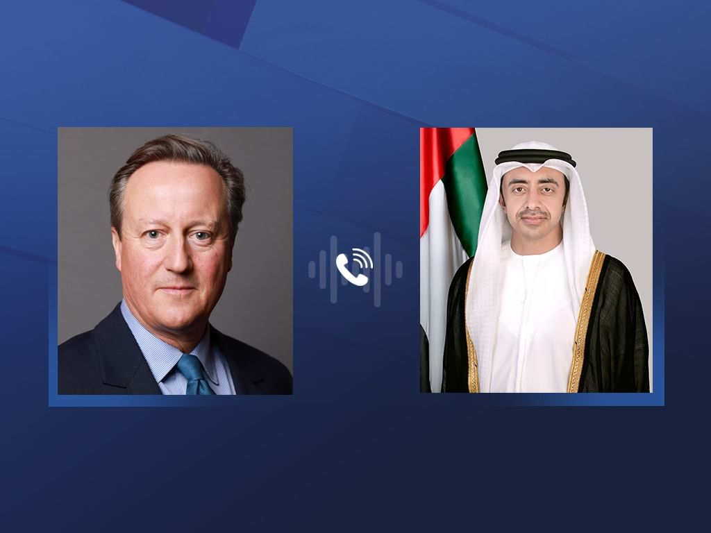 Abdullah bin Zayed congratulates David Cameron on his appointment as UK's Secretary of State for Foreign Affairs