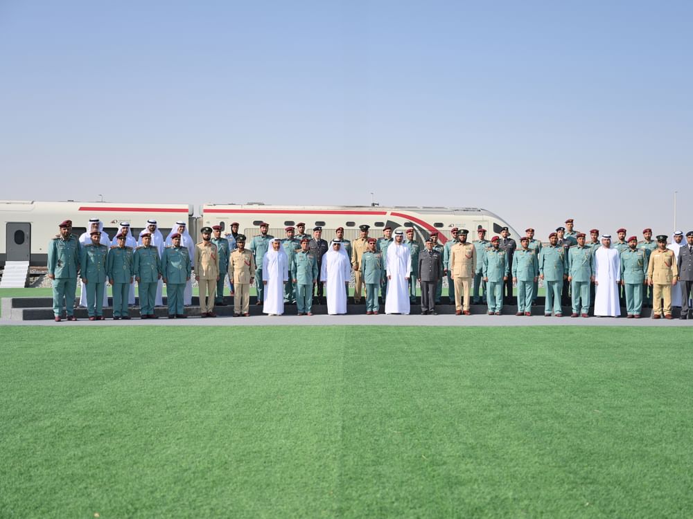 MoI delegation briefed on operational progress of Etihad Rail at Al Faya Center for Operation and Maintenance