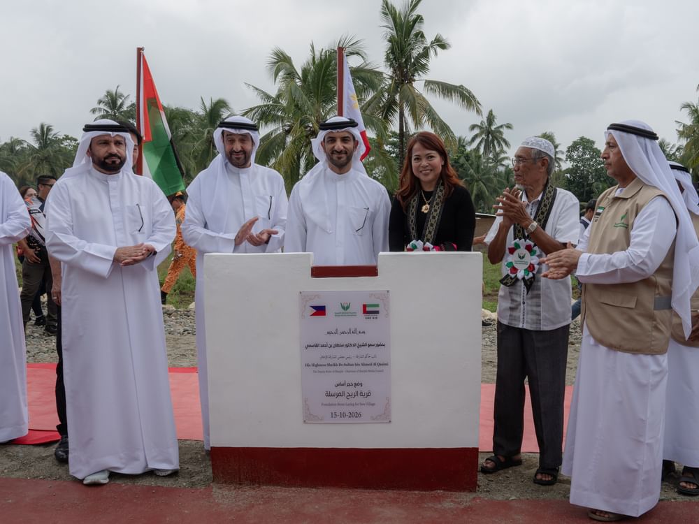Sultan bin Ahmed launches village, opens orphanage in Philippines
