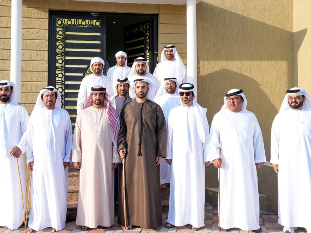 ولي عهد رأس الخيمة يزور أحمد علي بن حسون الحبسي