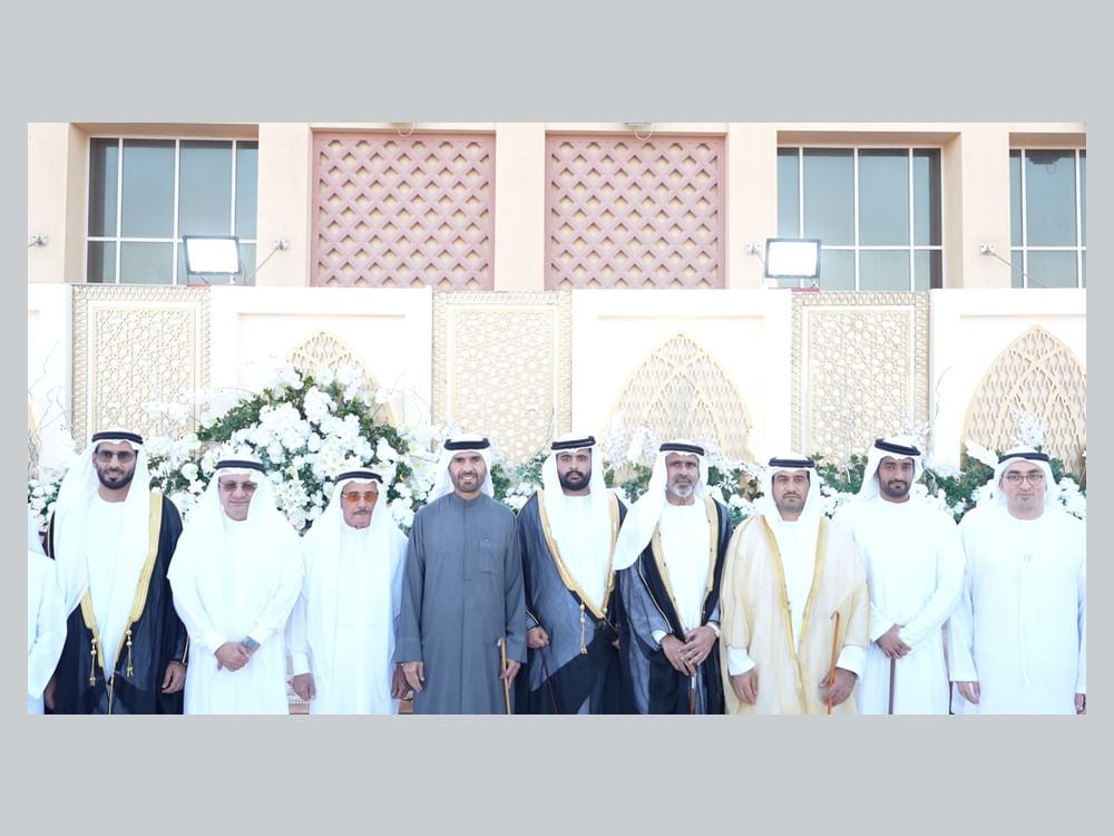 عدد من الشيوخ يحضرون أفراح القاسمي والفلاسي  برأس الخيمة