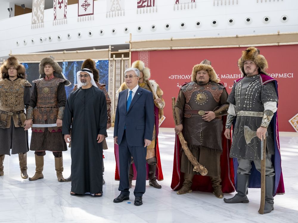 Crown Prince of Abu Dhabi visits Ethnic Village in Astana, reviews rich Kazakh cultural heritage