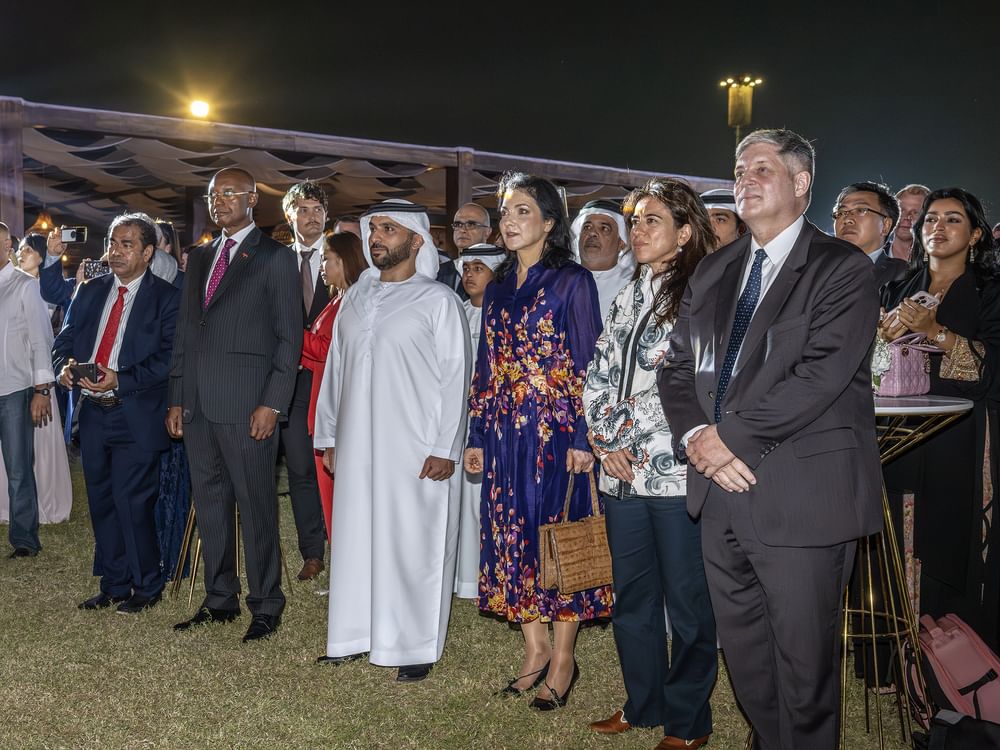 Lana Nusseibeh attends German Embassy's National Day reception