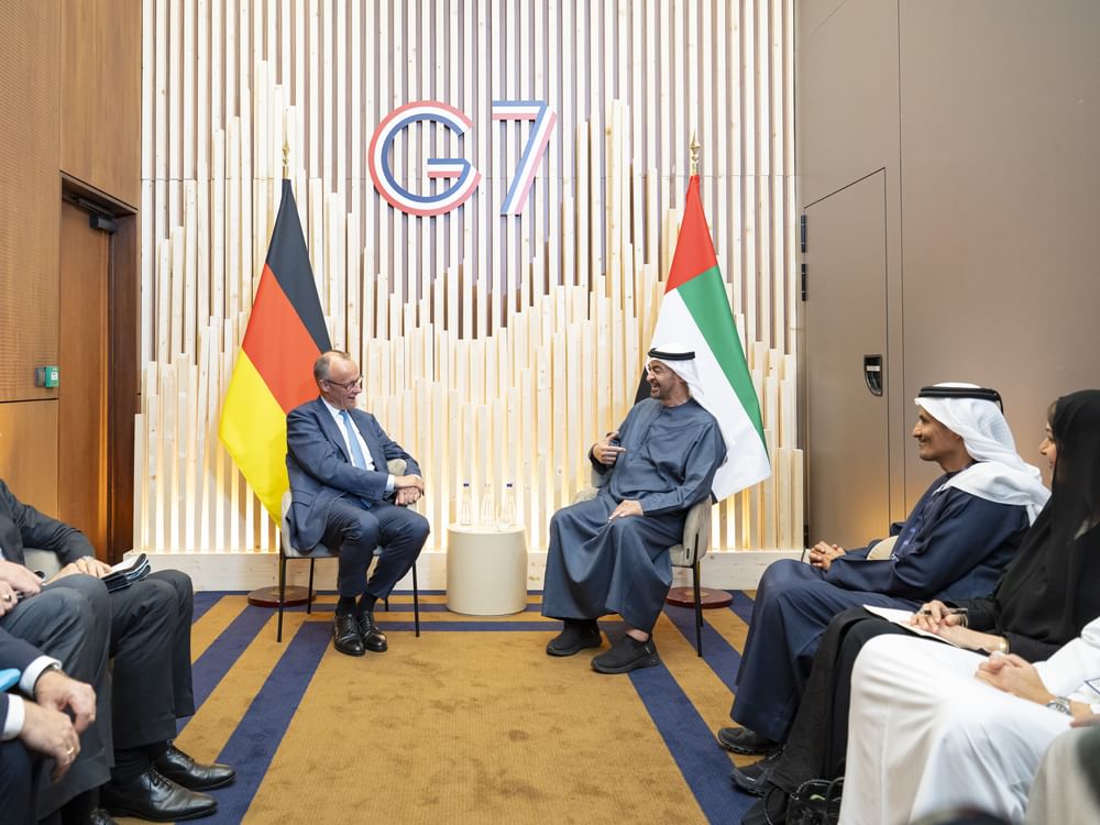 UAE President meets with German Chancellor on sidelines of G7 Summit