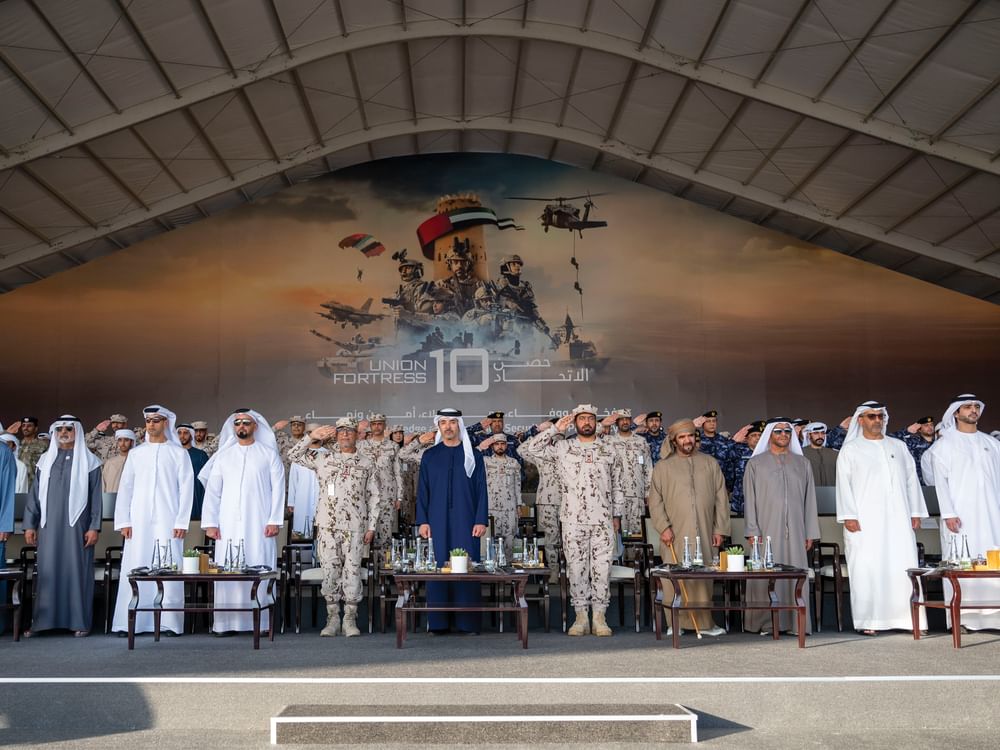 Hazza bin Zayed attends Union Fortress 10 Military Parade in Al Ain