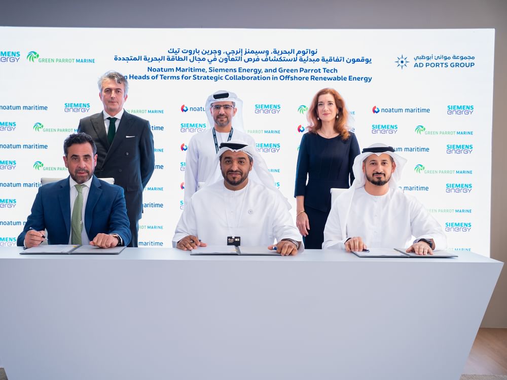 Noatum Maritime, Siemens Energy, Green Parrot Tech sign partnership