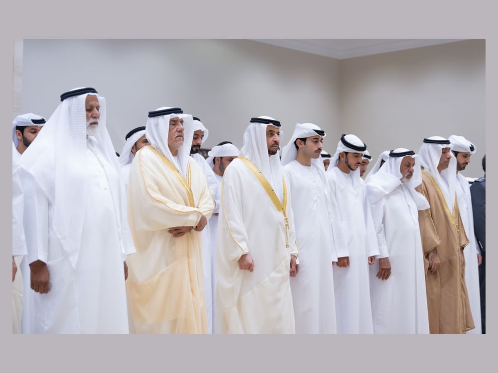 Hamdan bin Zayed performs Eid Al-Adha prayer at Al Shuhada'a Mosque,  receives well-wishers at Majlis Madinat Zayed