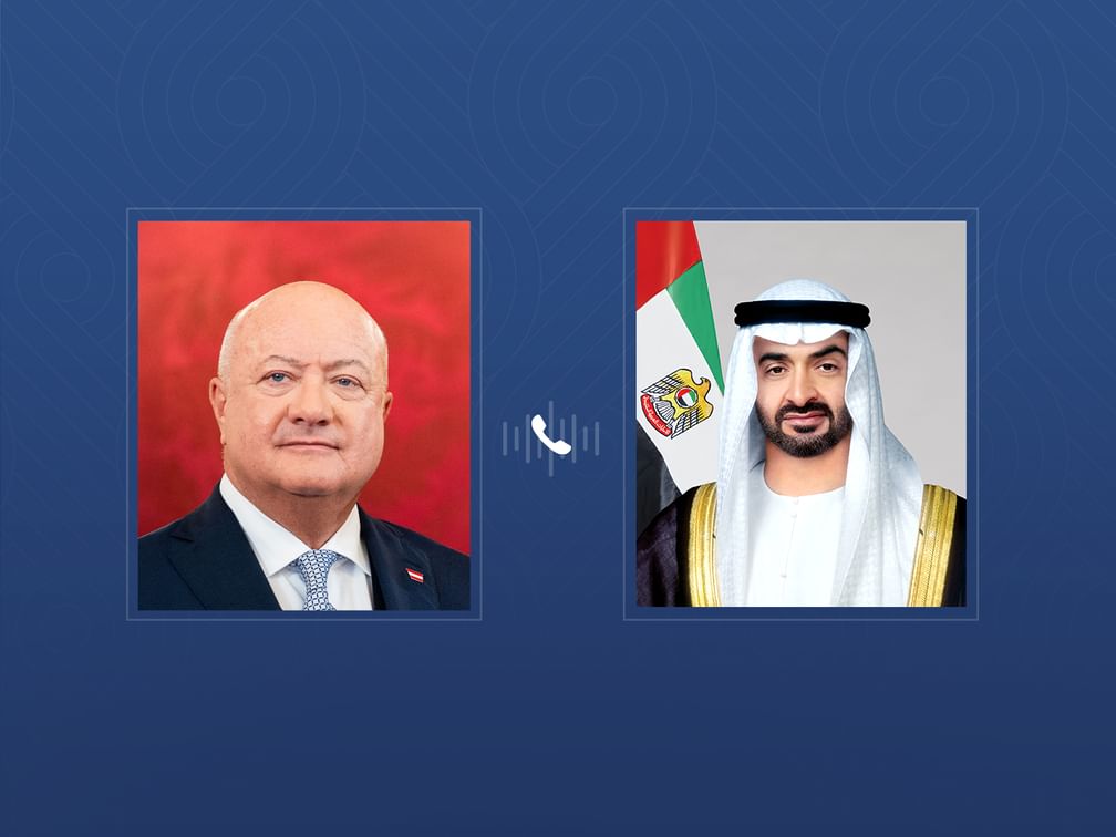رئيس الدولة يبحث خلال اتصال هاتفي مع مستشار النمسا العلاقات الثنائية والقضايا المشتركة